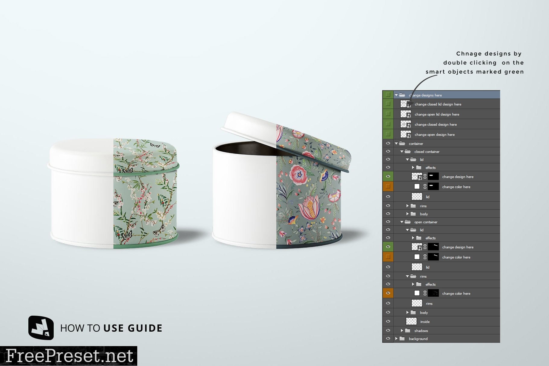 Cylindrical Container Mockup 4939049