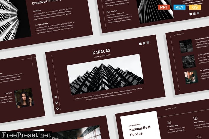 Dark Clean Red Modern Business & Company Profile WCSVMQT