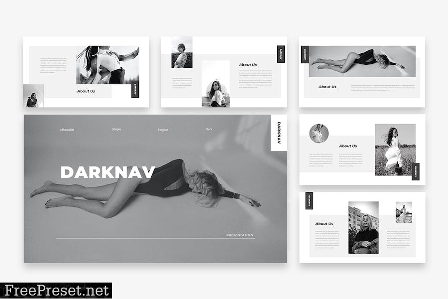 Darknav - Fashion PowerPoint Template 27BQZSM