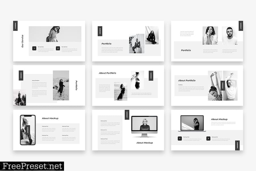 Darknav - Fashion PowerPoint Template 27BQZSM