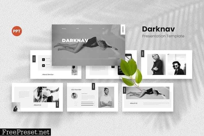 Darknav - Fashion PowerPoint Template 27BQZSM