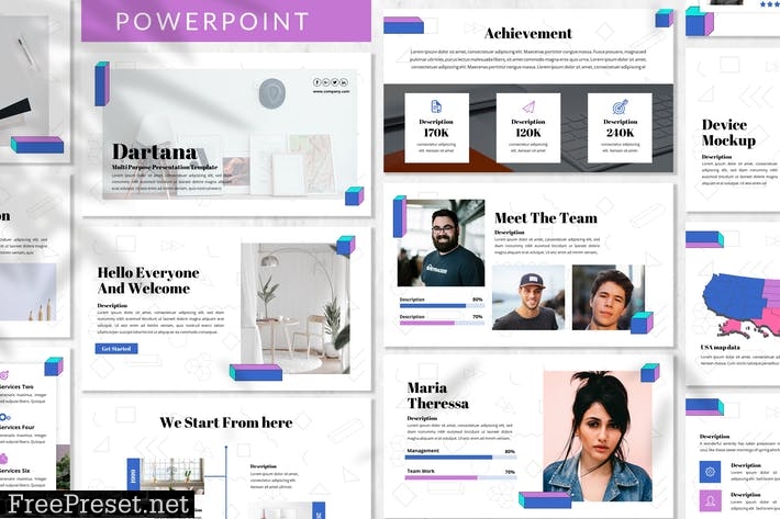 Dartana - Business Powerpoint Template JF2WKEV