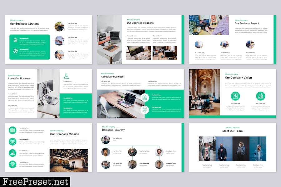 Daruna - Company Profile PowerPoint Template JZQSUWC