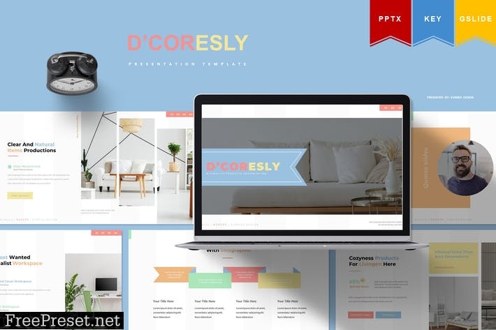 D'Coresly | Presentation Template RFGCF4L