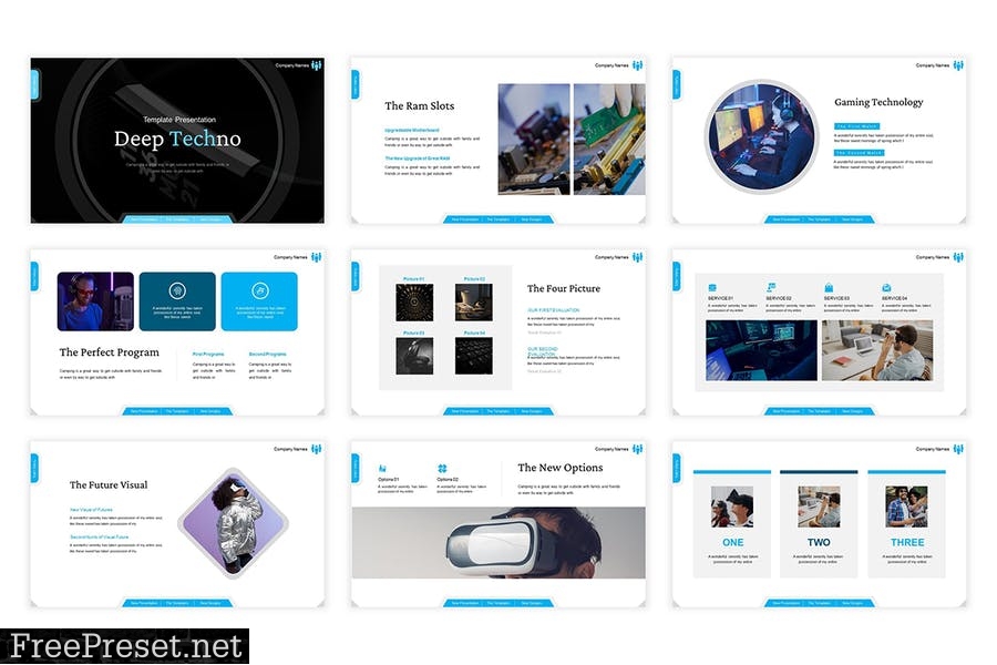 Deep Techno Presentation Template HK3QVLF