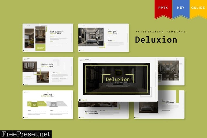 Deluxion | Powerpoint, Keynote, Google Slides HW37L55