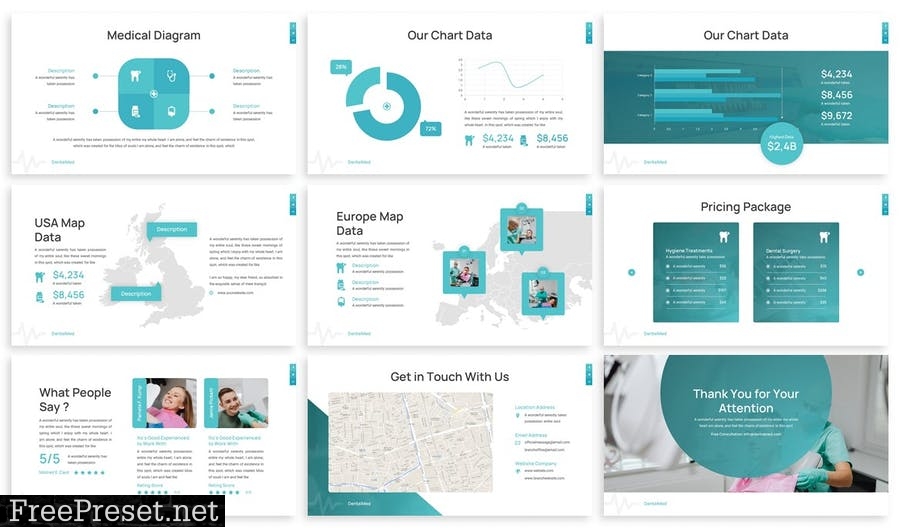 Dentalmed - Dental Clinic Powerpoint Template ULSDJ5G