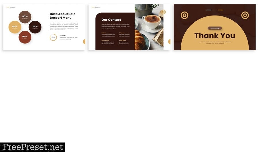 Dessert - Powerpoint Presentation Template JT83H43