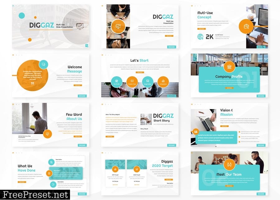 Diggaz - Presentation Template 495NA9W