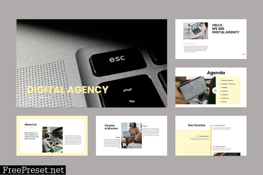 Digital Company Google Slides Template KW56Y23