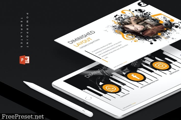 Diminished - Powerpoint Template 69QJLT