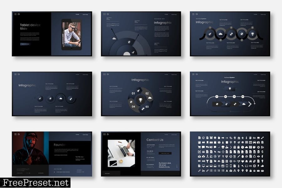 Dina – Business PowerPoint Template VHAGUU5