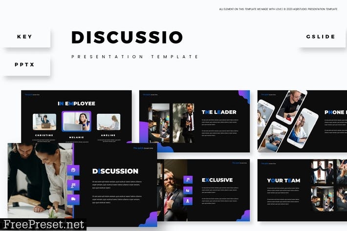 Discussio - Presentation Template BTSFAQ8