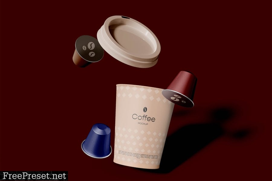 Disposable Coffee Cup Mockup CHSHX7J