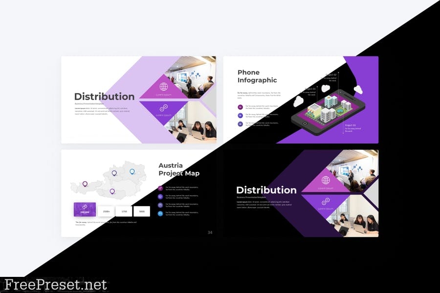 Distribution Business Powerpoint Template 5NT3UHT