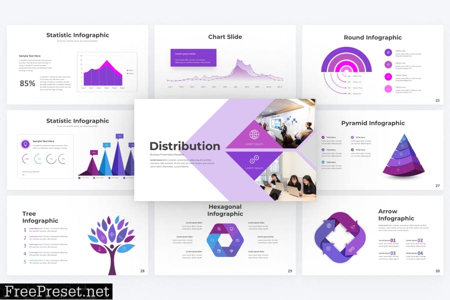 Distribution Business Powerpoint Template 5NT3UHT