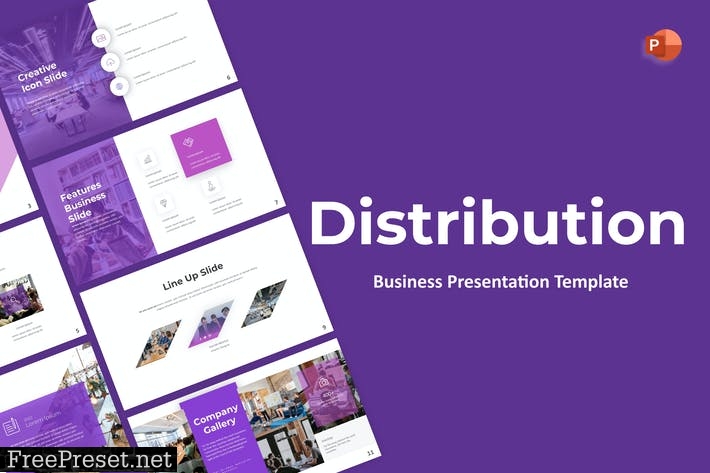 Distribution Business Powerpoint Template 5NT3UHT