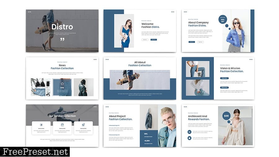 DISTRO - Powerpoint Template R9GA6T2