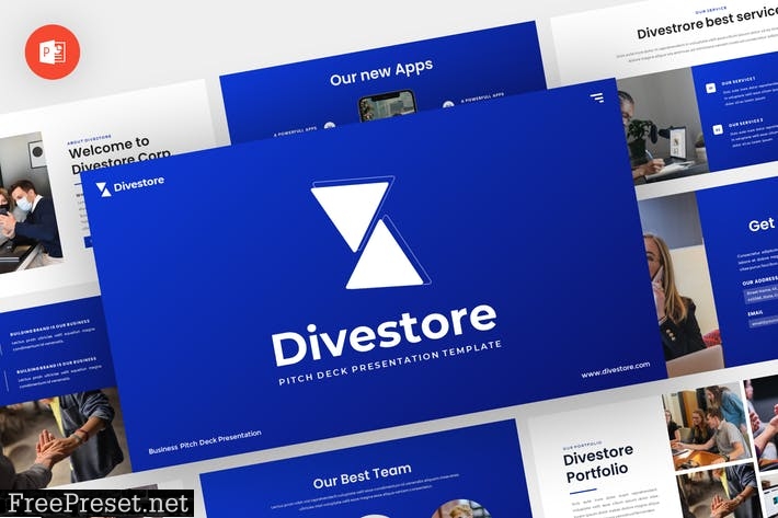 Divestore - Pitch Deck Powerpoint Template FAVZ7PC