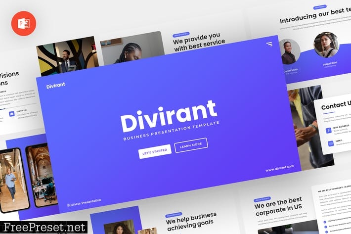 Divirant - Business Powerpoint Template LQQUJLY