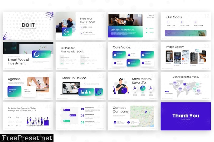 DO IT Financial Multipurpose PowerPoint Template WNNX8MJ