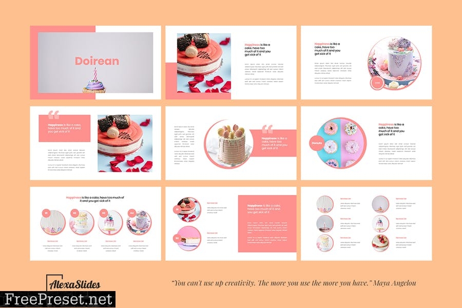 Doirean - Bakery Presentation Template DS8K843