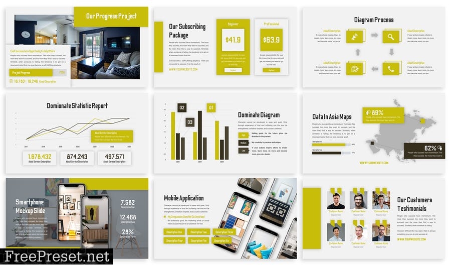 Dominate - Business Template Prensentation 36ZA46R