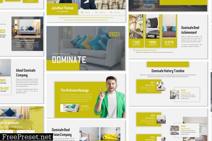 Dominate - Business Template Prensentation 36ZA46R