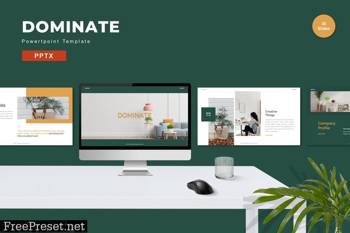 Dominate - Powerpoint Template 9A9Y6FL