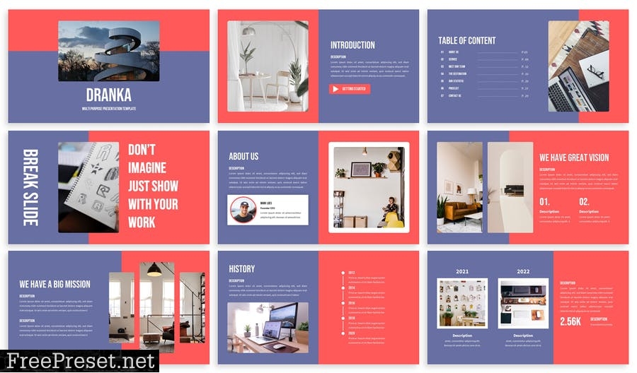 Dranka - Business Powerpoint Template FRP73LK