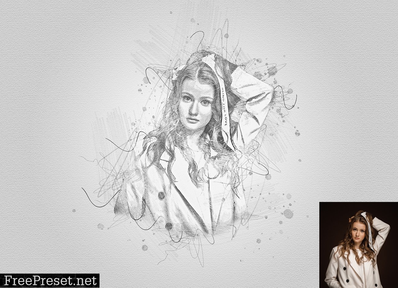 Drawing Sketch Photoshop Action 7402525