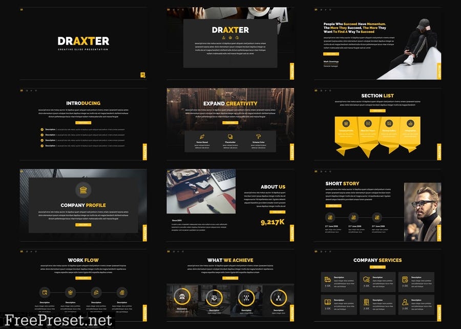 Draxter - Presentation Template HMWX4PY