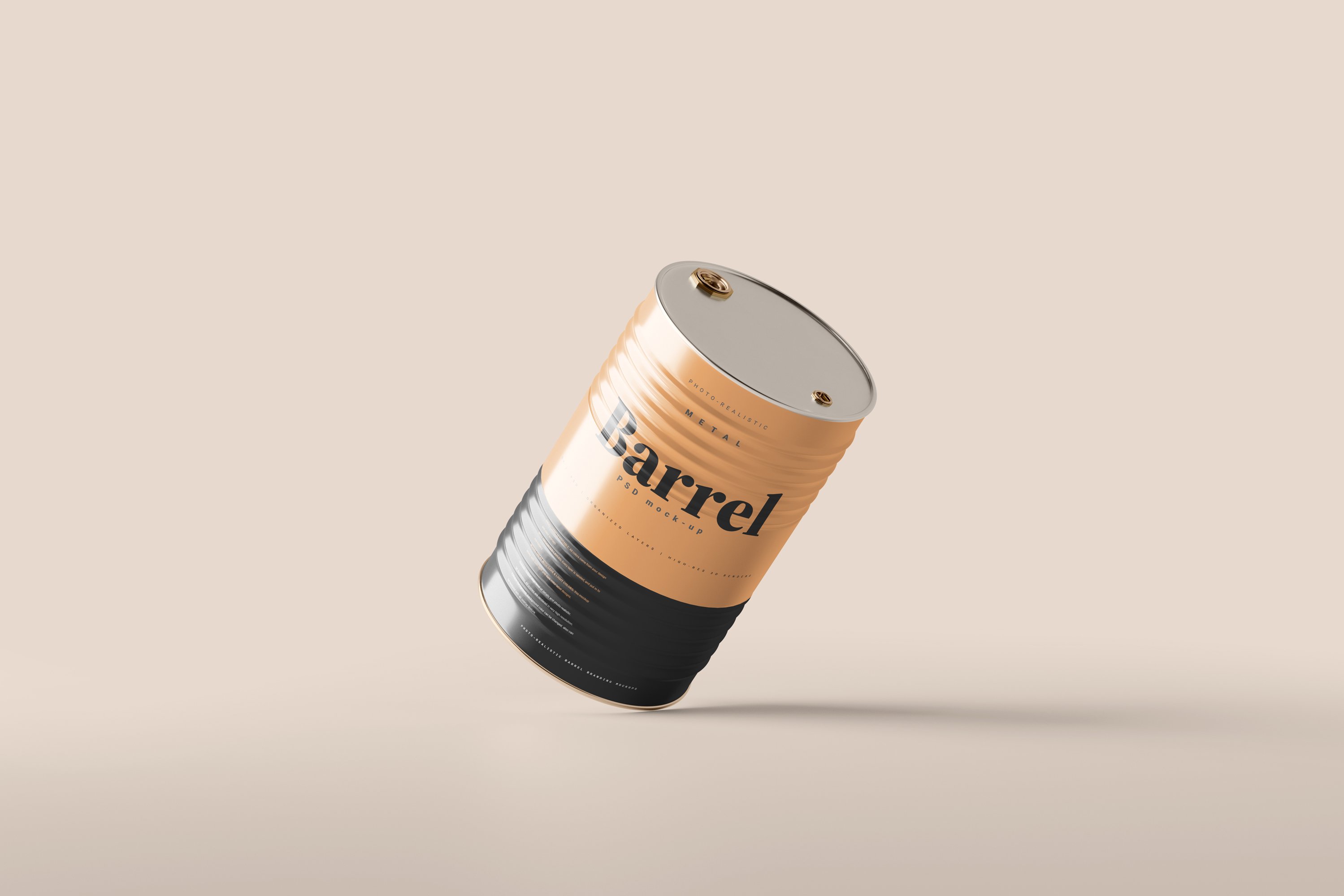 Drum Barrel Mockup 7403525