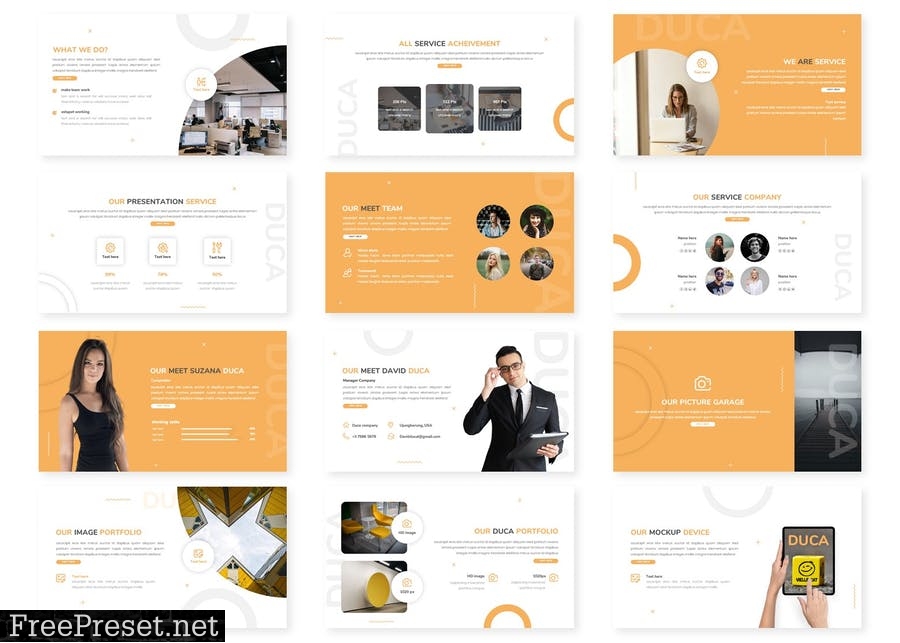 Duca - Powerpoint / Google Slides / Keynote TN7AF7S