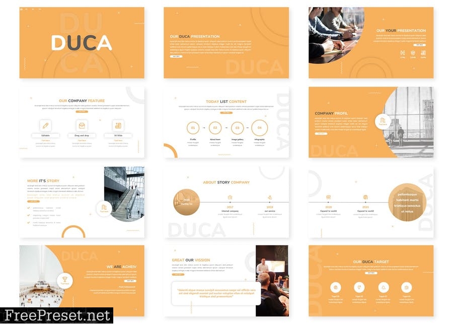 Duca - Powerpoint / Google Slides / Keynote TN7AF7S