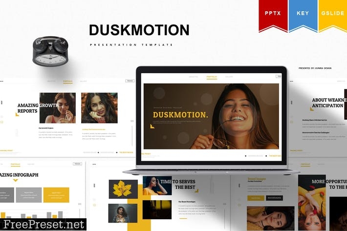 Duskmotion | Powerpoint, Keynote, Google Slides S6FB6G2