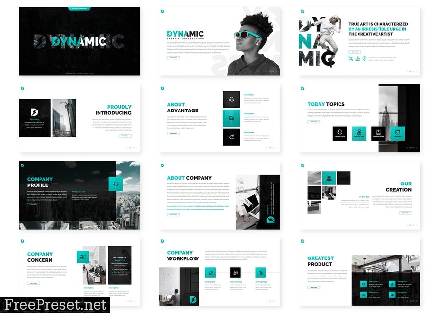 Dynamics - Creative PPTX / GSlides / Key Template 7C8PG6H