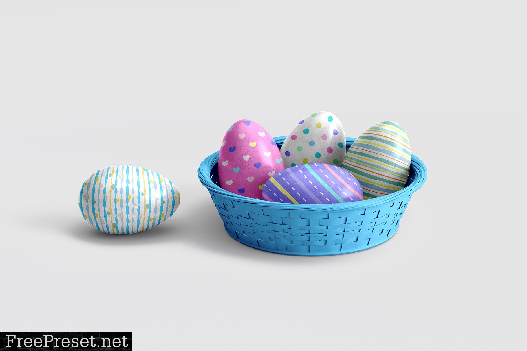 Easter Eggs Mockup - 3 Views 7139615