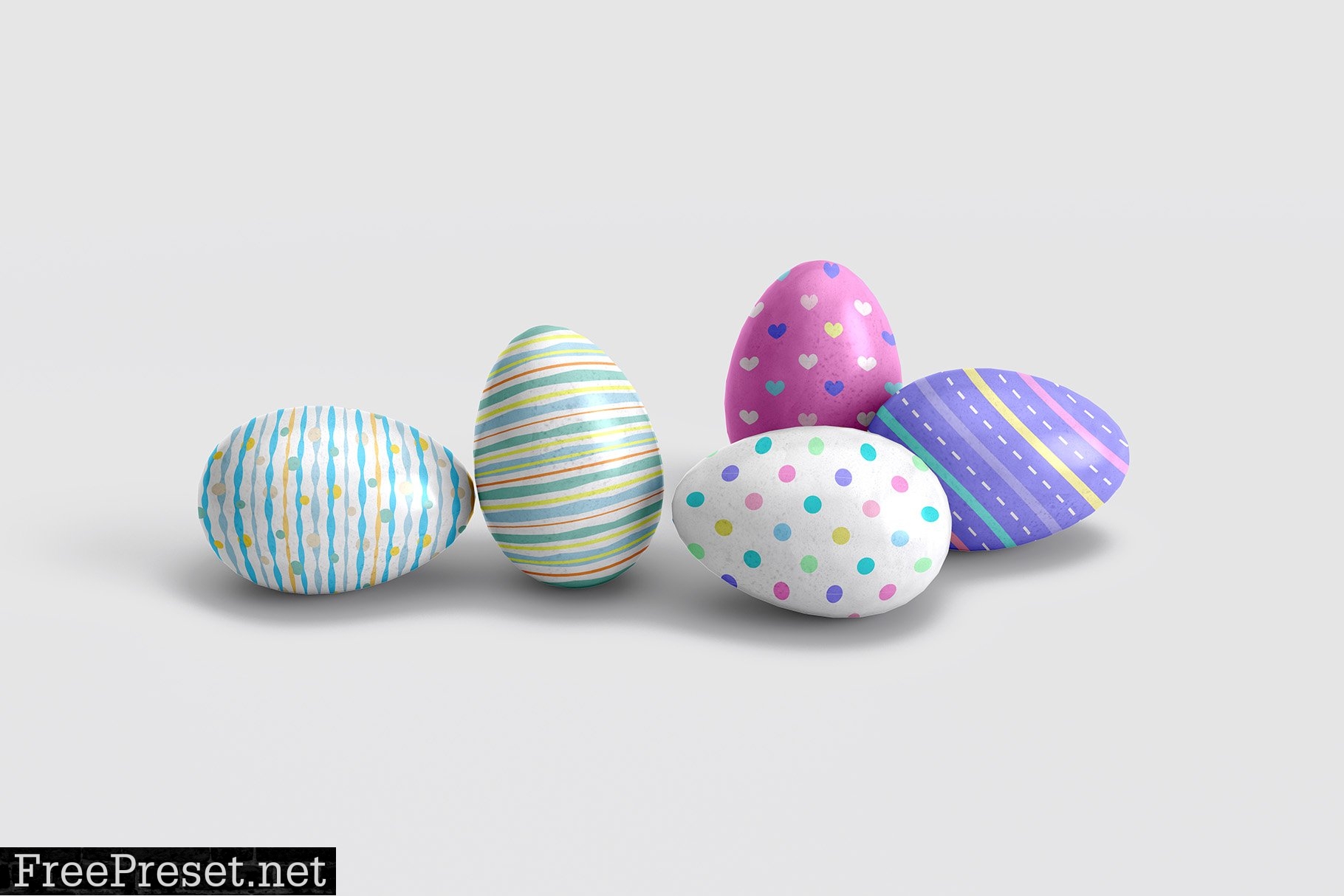 Easter Eggs Mockup - 3 Views 7139615