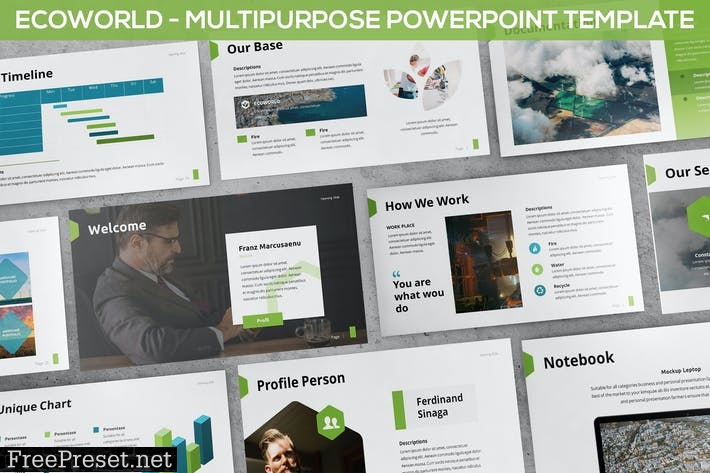 Ecoworld - Multipurpose Powerpoint Template 86VWP4