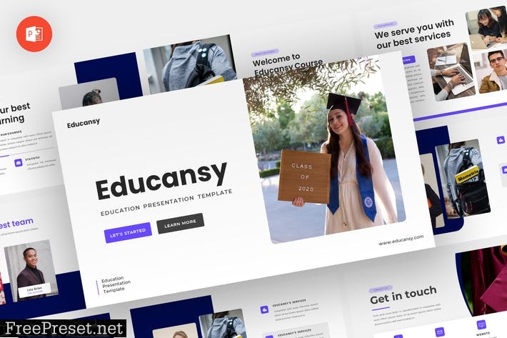 Educansy - Education Powerpoint Template EDL84XZ