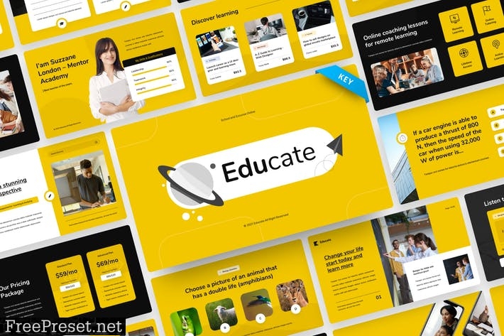 Educate - Education Keynote Template XVK8D4T