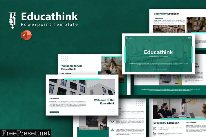 Educathink - Powerpoint Template 8BH3QHG
