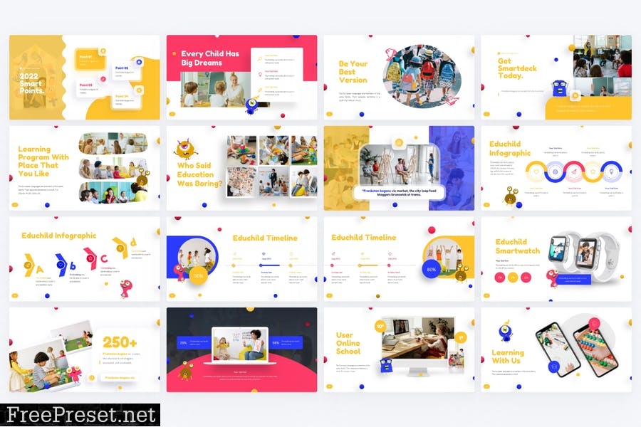 Educhild Creative Education Google Slides Template DJ5FCG8