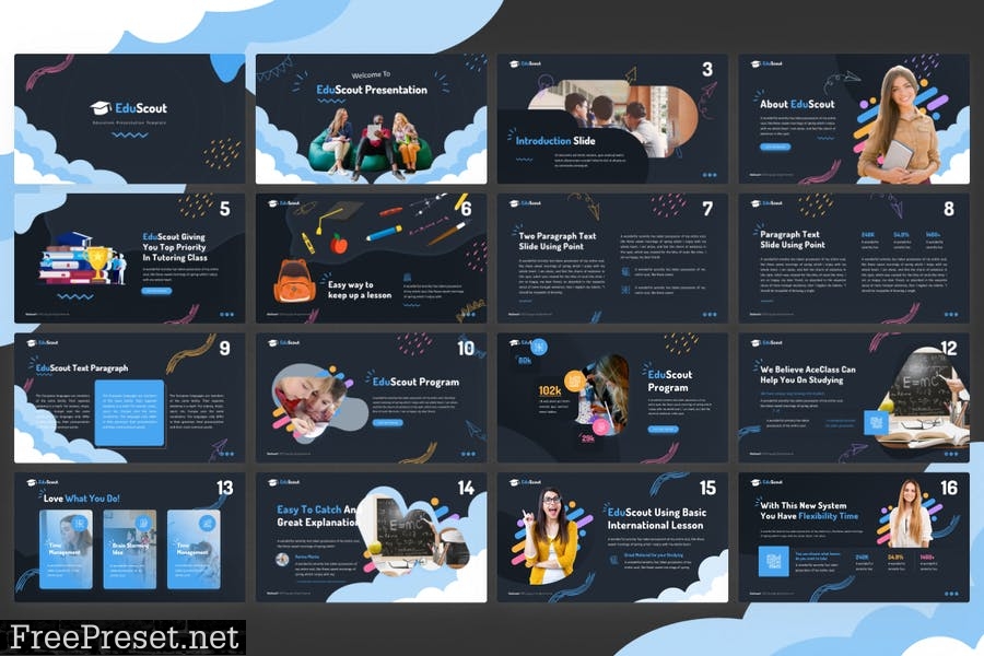 EduScout Creative Education PowerPoint Template JHAJGUB