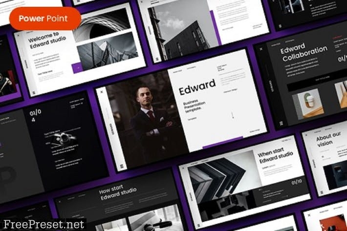 Edward – Business PowerPoint Template UDQ7WME