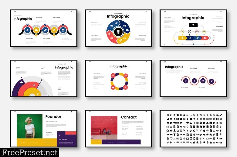 Eeril – Business PowerPoint Template 3REFC9N