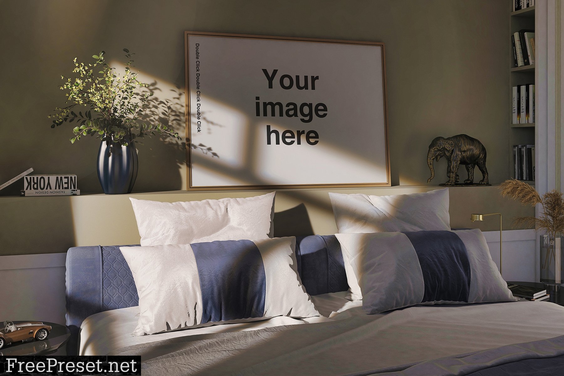 Elegant Bedroom Mockup Scenes 7406594