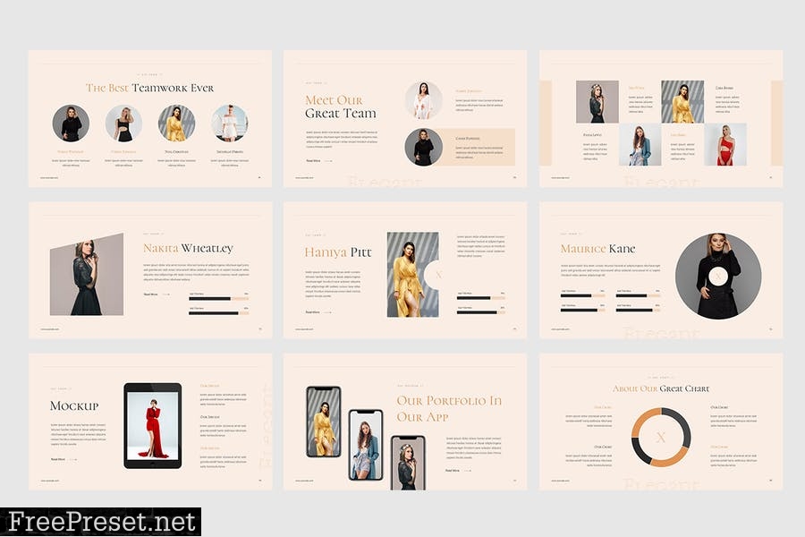 Elena - Elegant Fashion Presentation Template 8A5SFY6