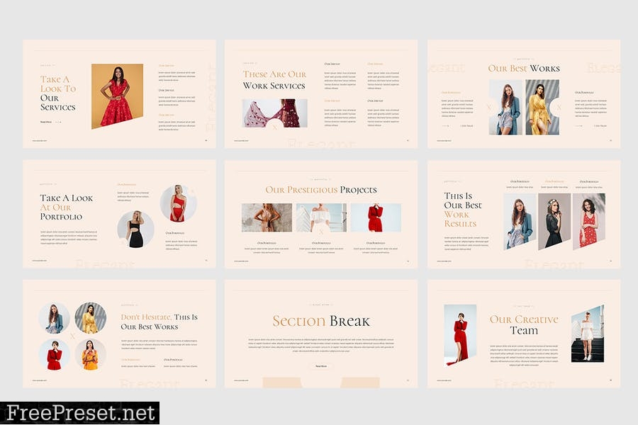 Elena - Elegant Fashion Presentation Template 8A5SFY6